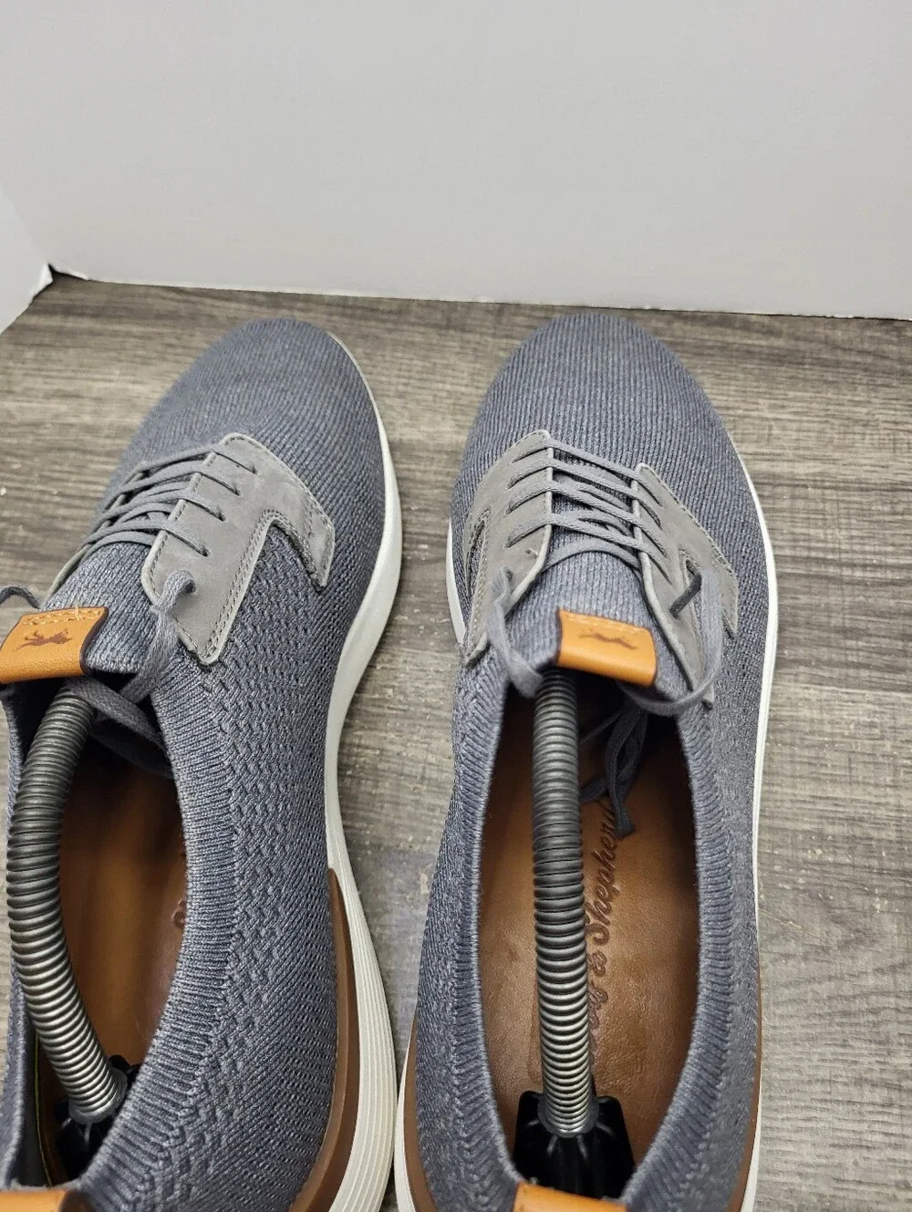 Wolf & Shepherd Swiftknit Derby Sneakers Shoes Mens Size 11 Grey White Knit
